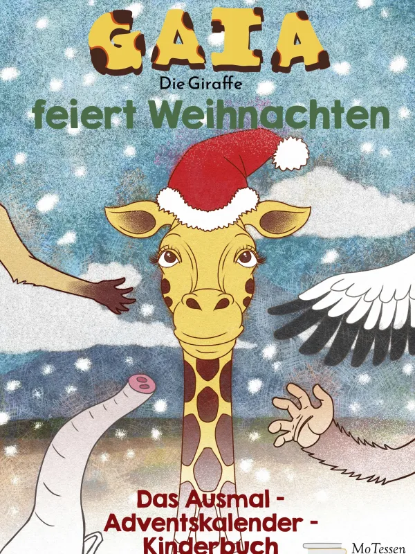 Produkt Gaia, die Giraffe, feiert Weihnachten Foto